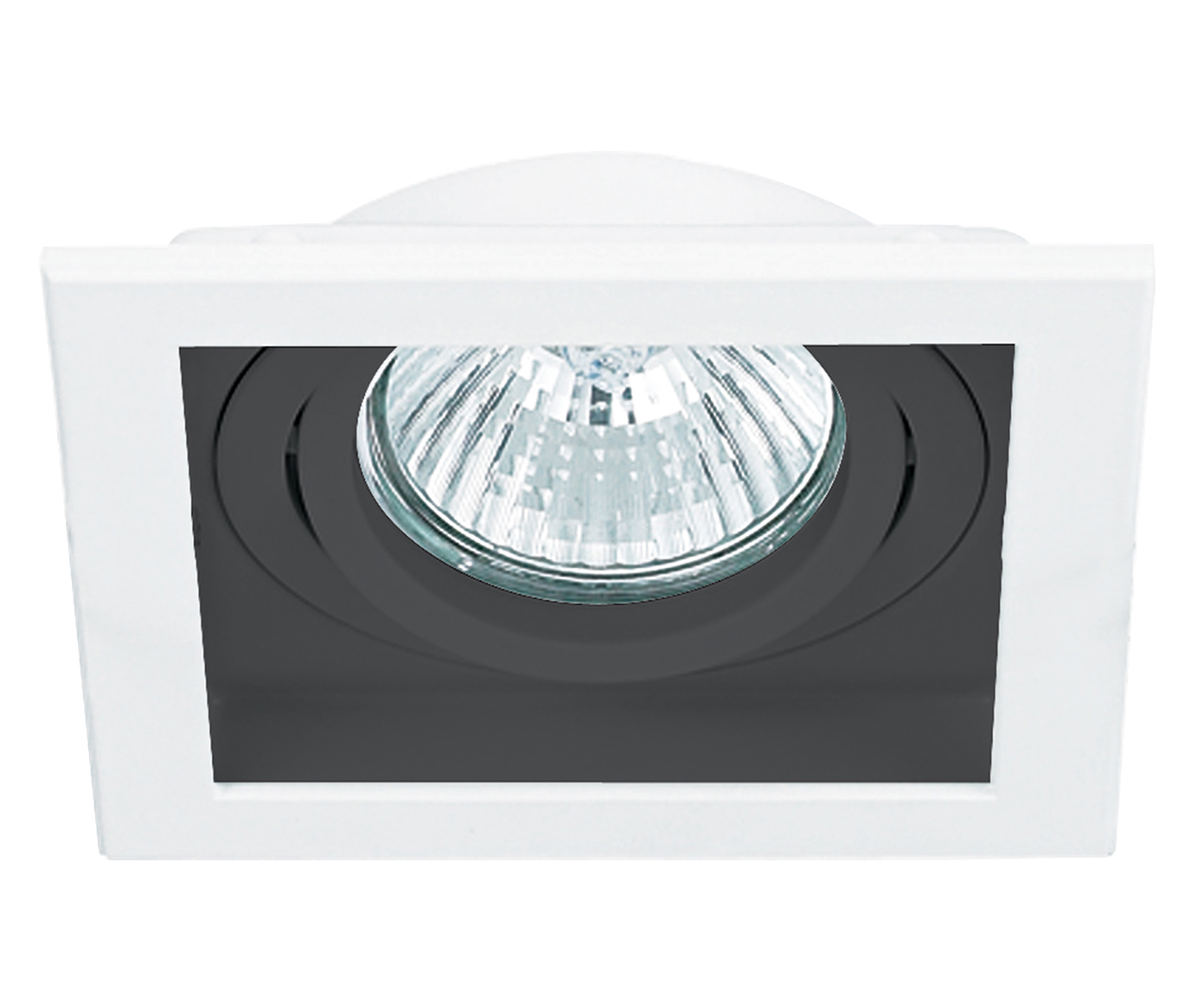 Spot Embutido Conecta Quadrado Preto e Branco Bivolt image number 0