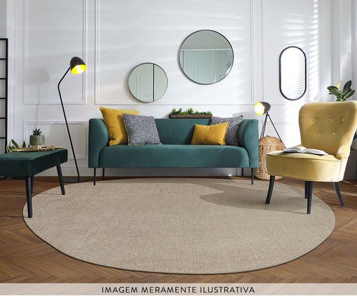Tapete Tufting Elegant Org&acirc;nico Beige Cantos image number 2