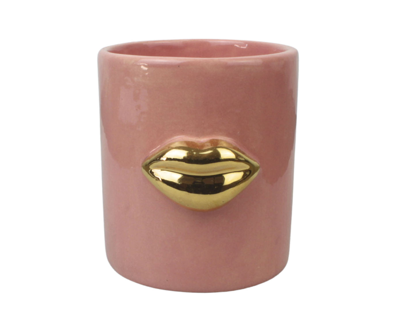 Porta-Vela Smooch Rosa e Ouro - image 0
