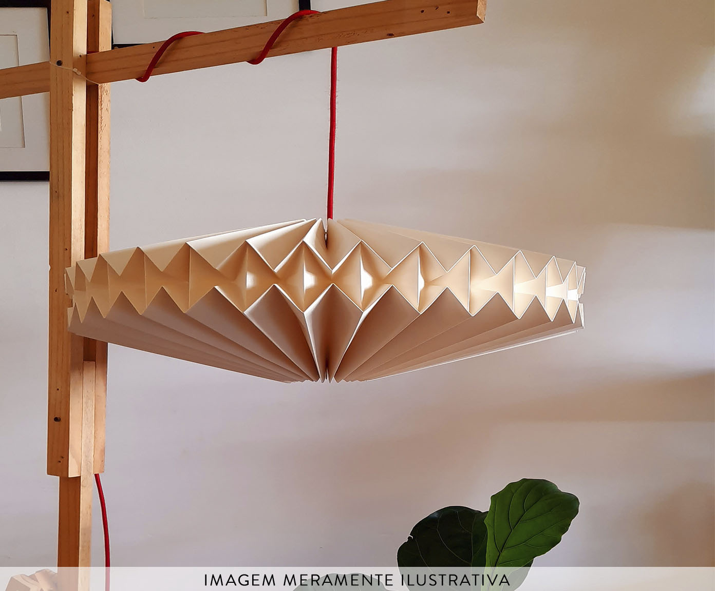 Lumin&aacute;ria Origami Dusol Marfim image number 7