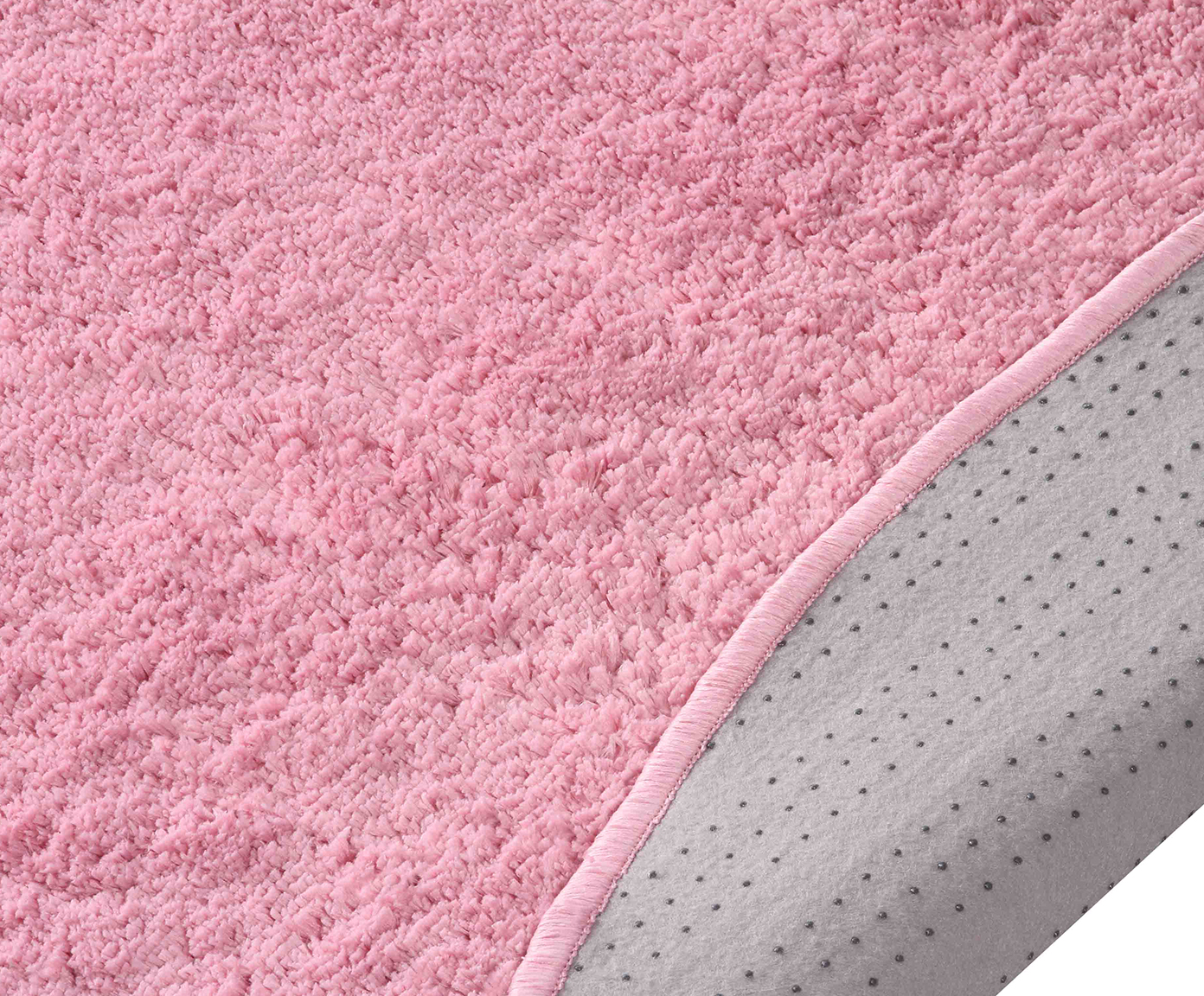 Tapete Redondo Shaggy Smooth Teen - Rosa image number 2