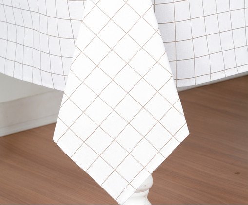 Toalha de Mesa Panam&aacute; Grid Bege - 160X250cm image number 2