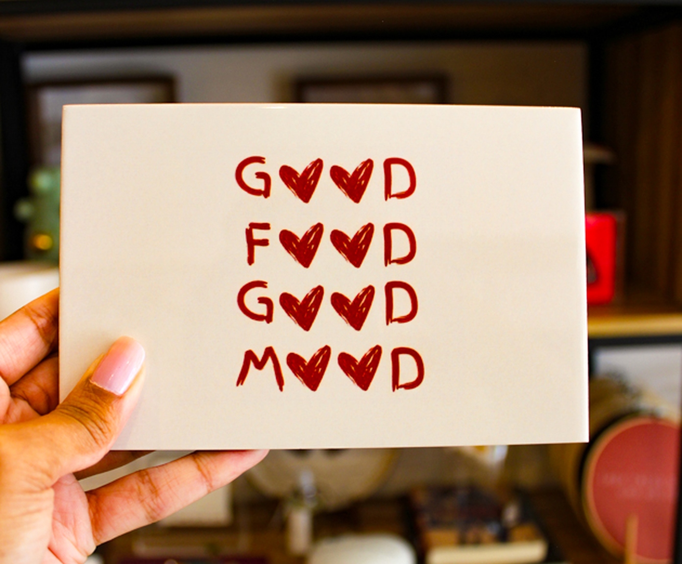 Azulejo Decorativo "Good Food Good Mood" image number 3