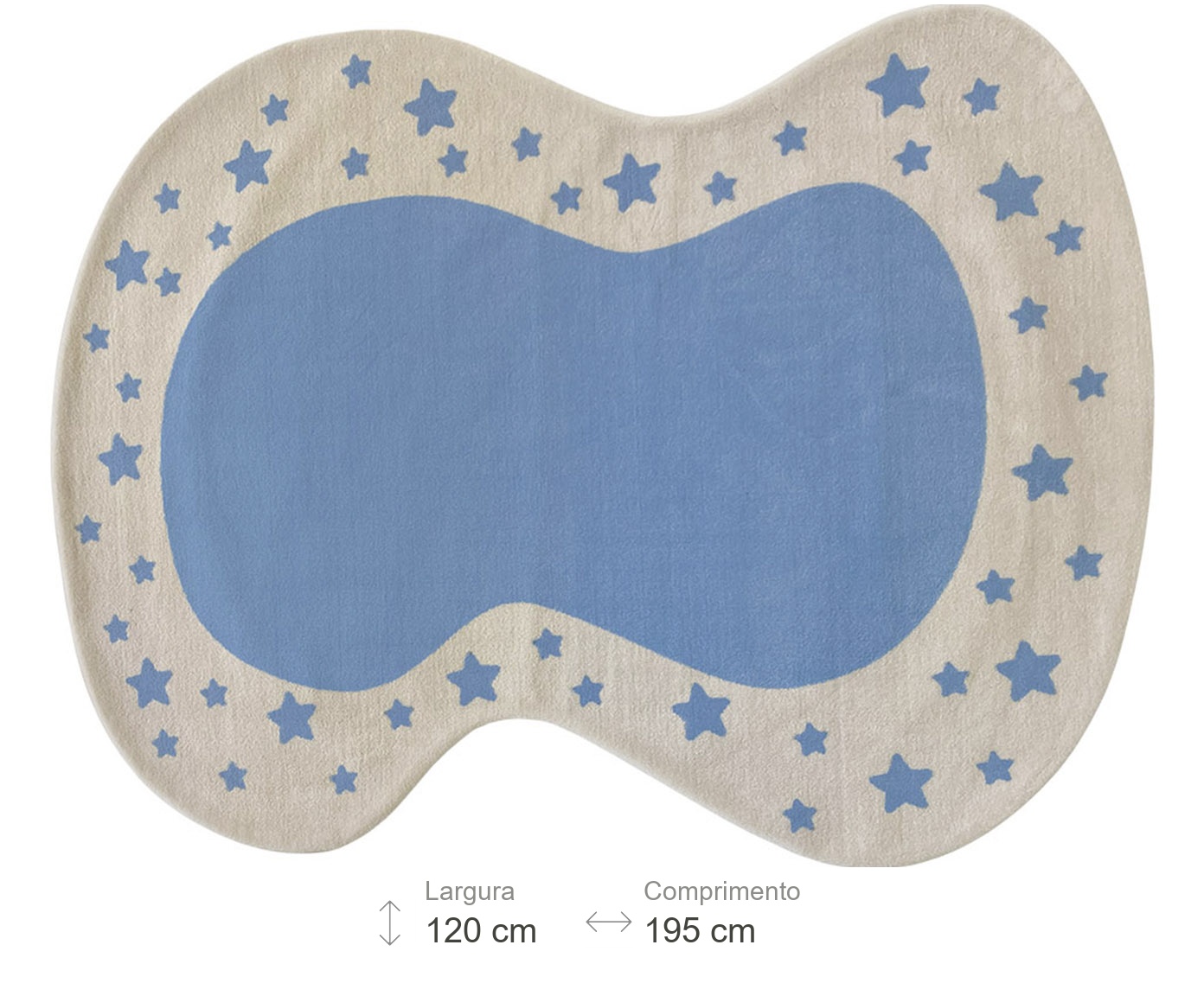 Tapete Infatil Org&acirc;nico Brincadeira Azul image number 5