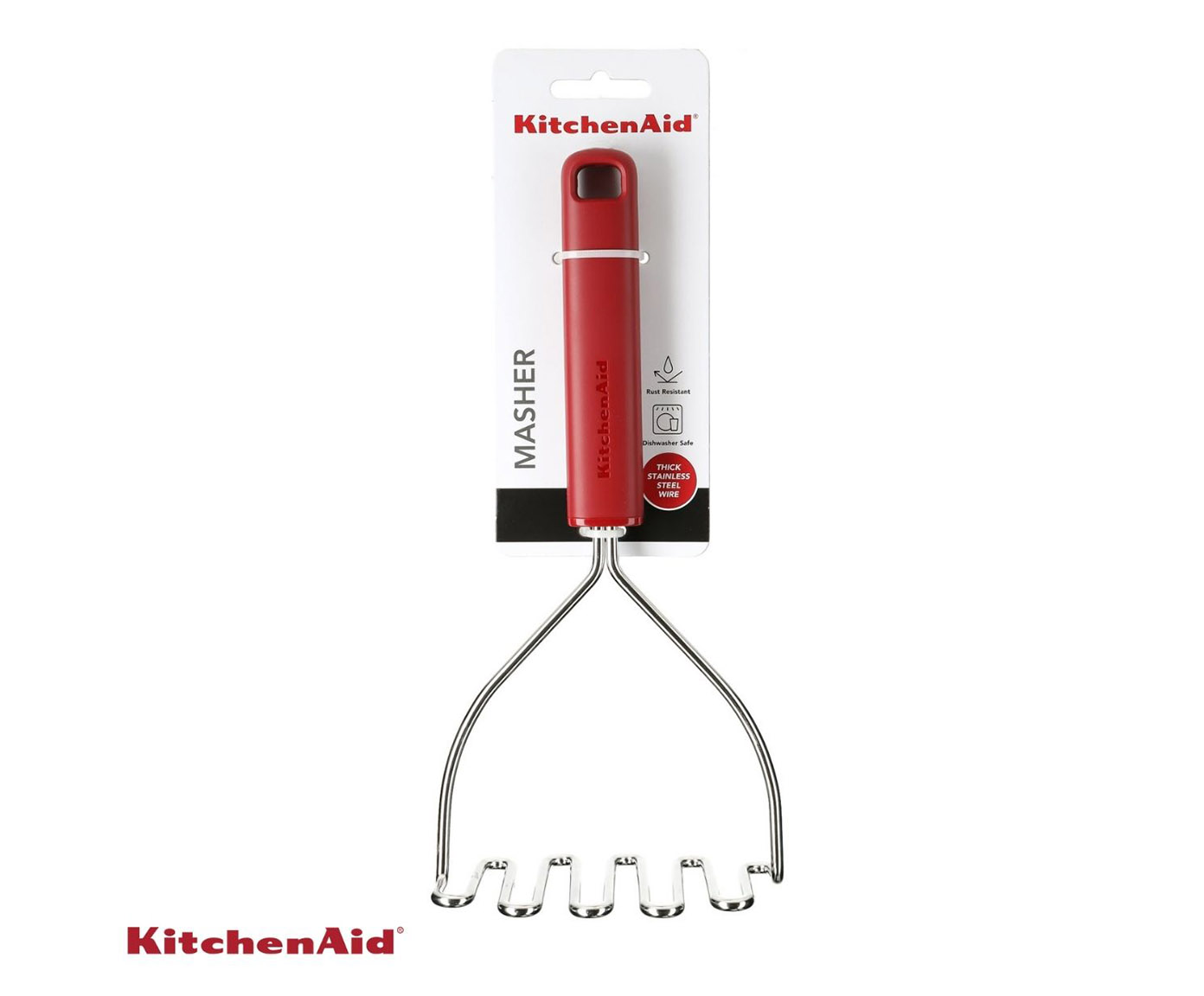 Amassador de Batata Profissional Kitchenaid Vermelho image number 6