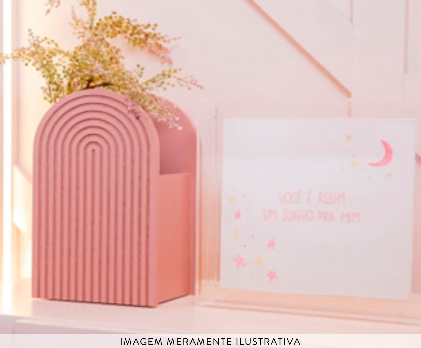 Quadro Caixa Acr&iacute;lico "Voc&ecirc; &eacute; Assim" - Rosa image number 2