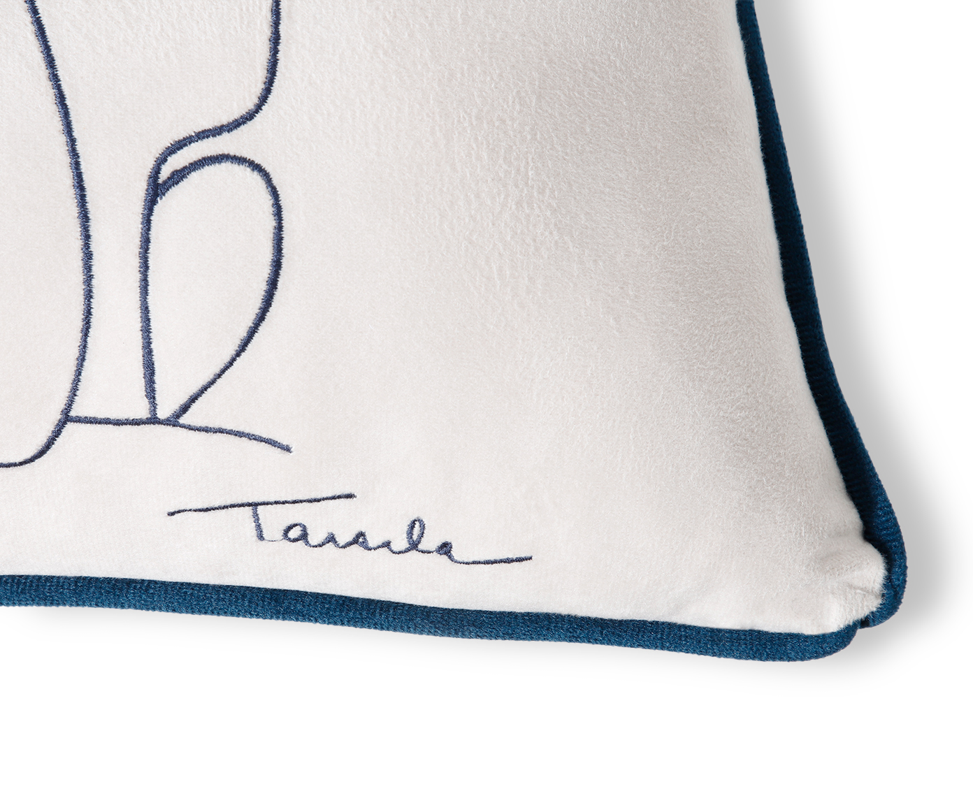 Capa de Almofada Bordada Antropofagia de Tarsila do Amaral Off-White image number 7