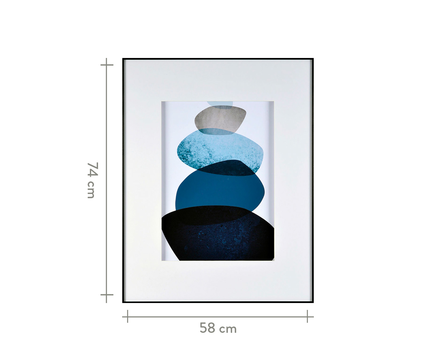 Quadro Navy Blue Watercolor Trustworthy - image 1