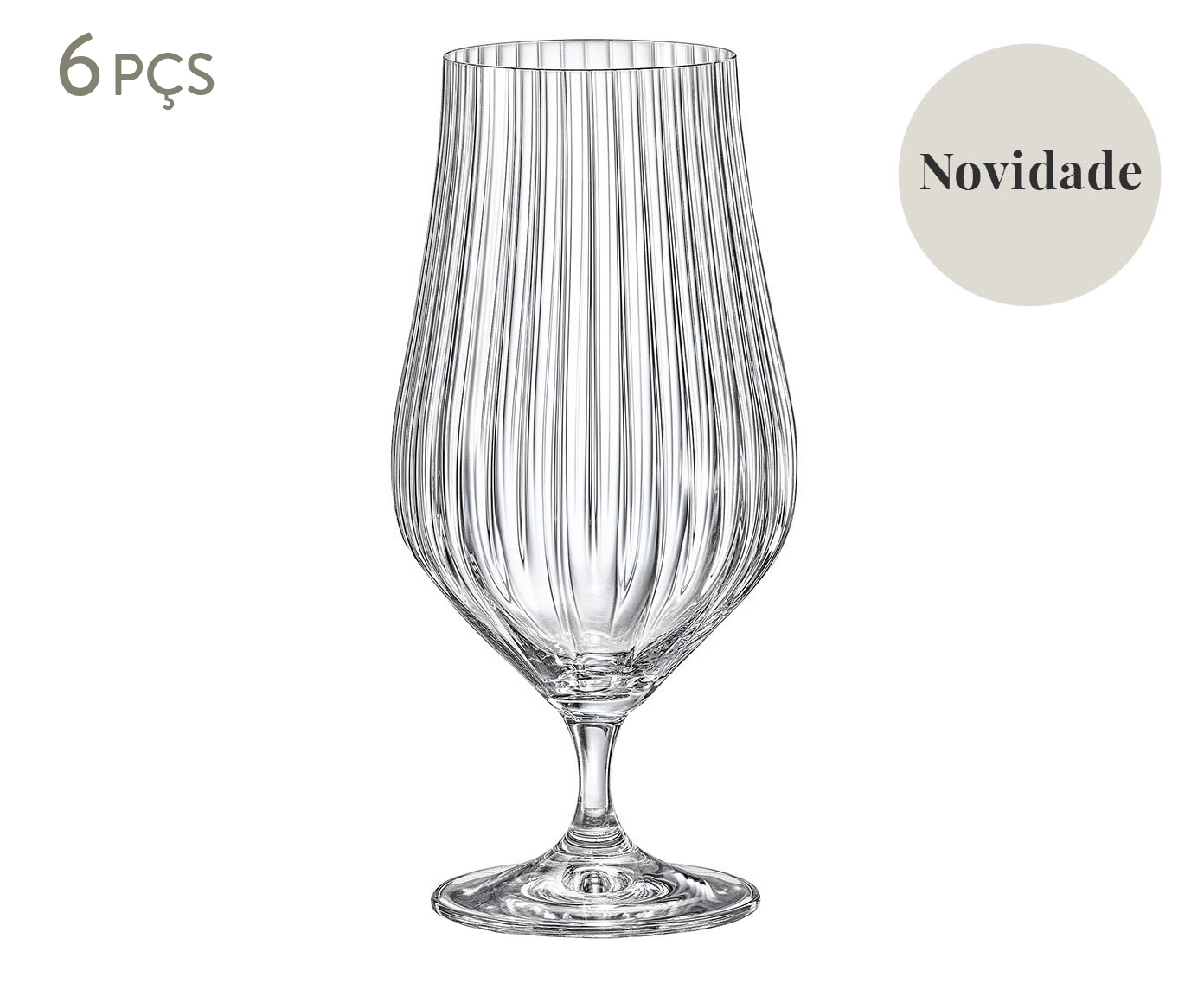 Jogo de Tacas para Cerveja Tulipa Optic - image 0