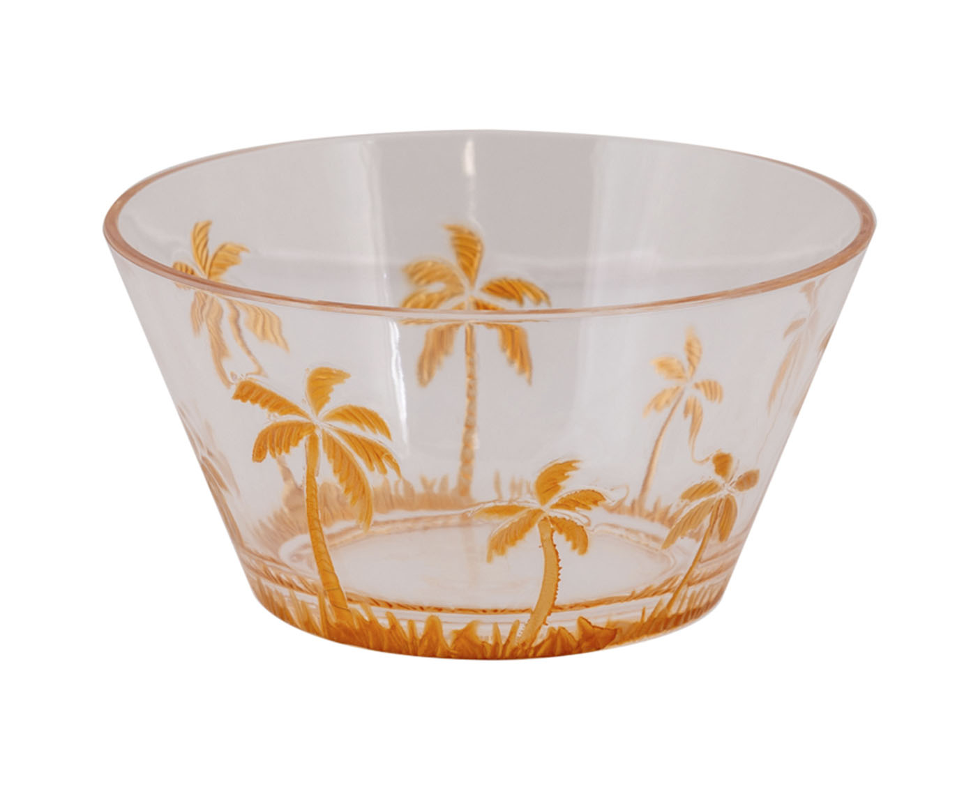 Bowl para Salada Pequeno Palm Tree - Dourado - image 0