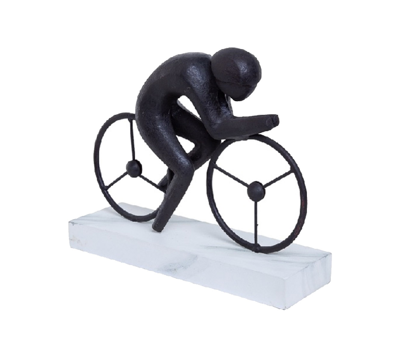 Escultura Homem na Bicicleta Atiara image number 0