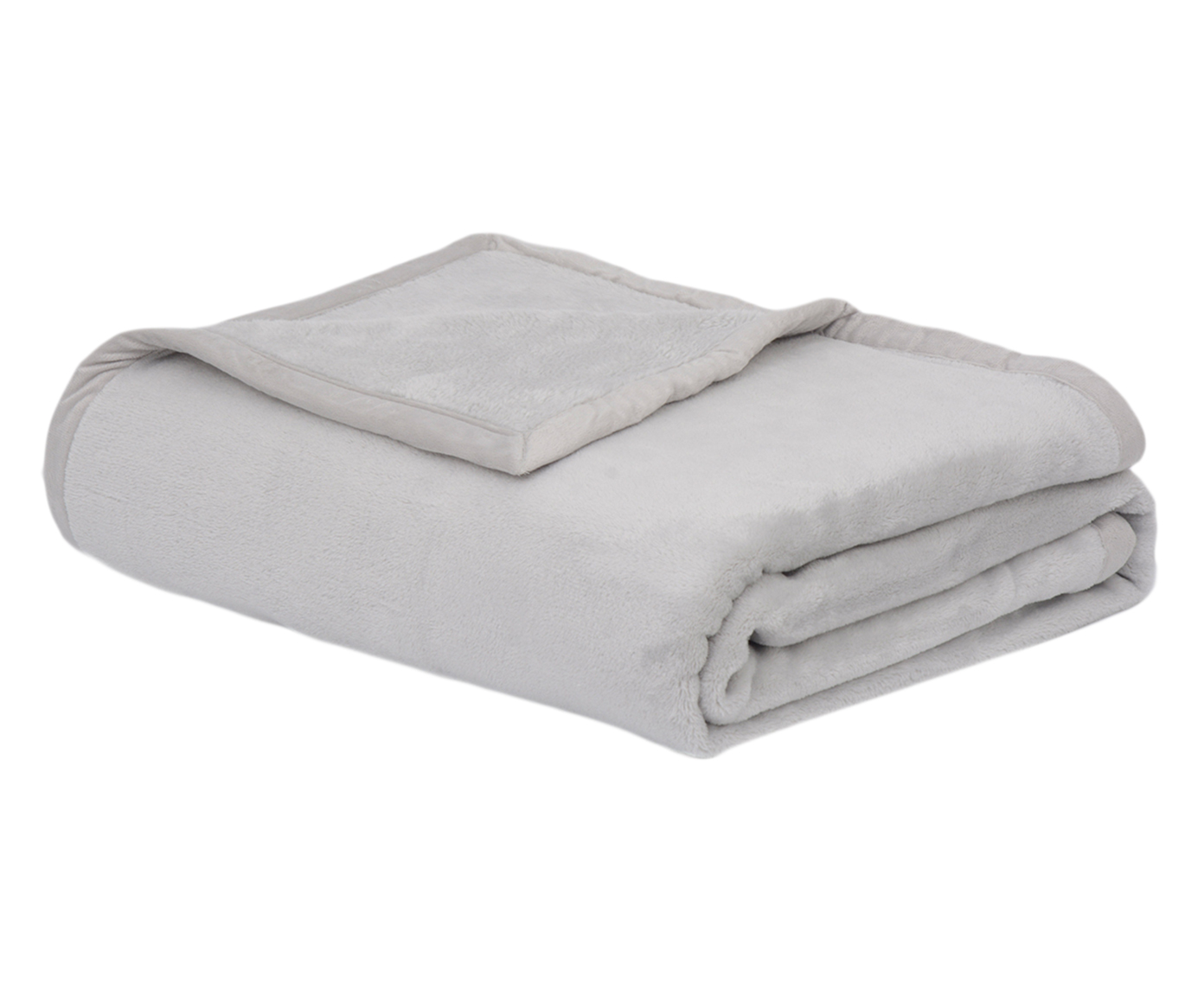 Cobertor Soft Raschel Cinza 340G/M&sup2; - image 0
