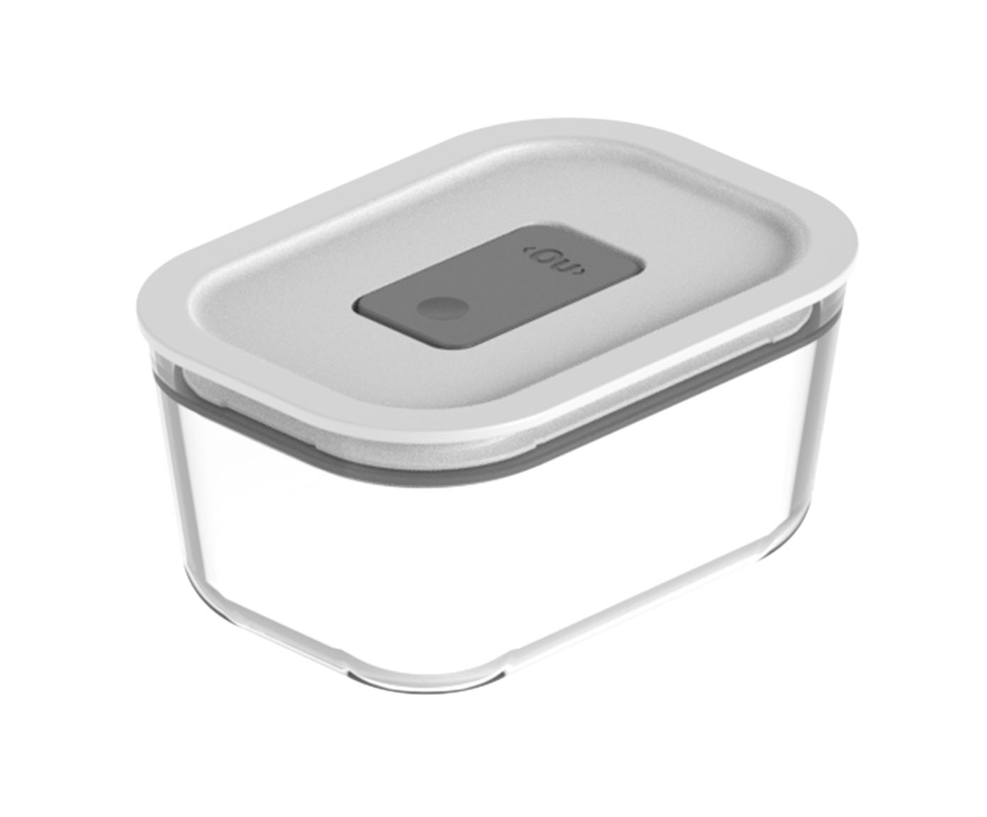 Pote de Vidro Hermetico Fresh Lock Pequeno - Branco Fechado - image 0