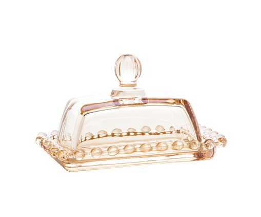 Manteigueira em Cristal Pearl - &Acirc;mbar image number 1