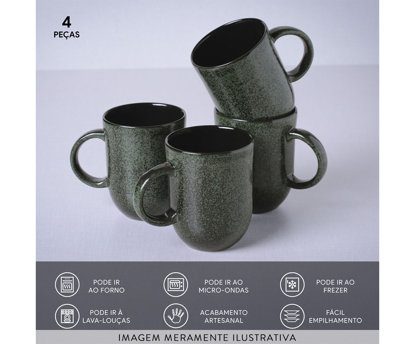 Jogo de Canecas Coup Grande Greenery image number 2