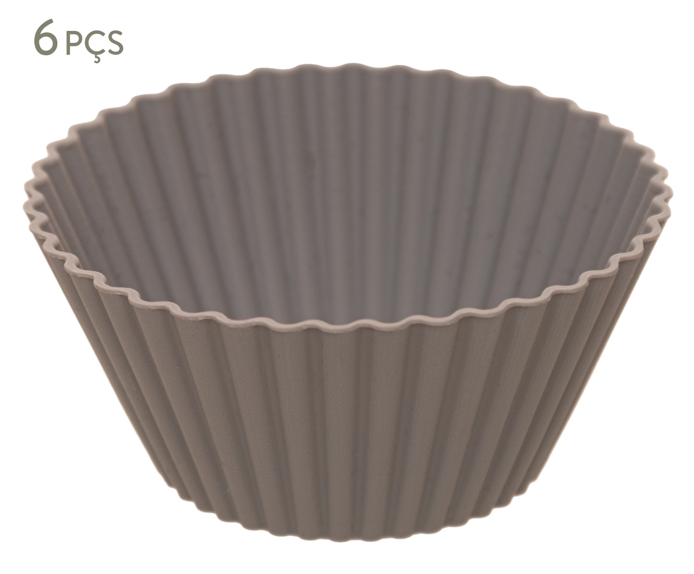 Jogo de Formas Redondas para Cupcake Cinza - image 0