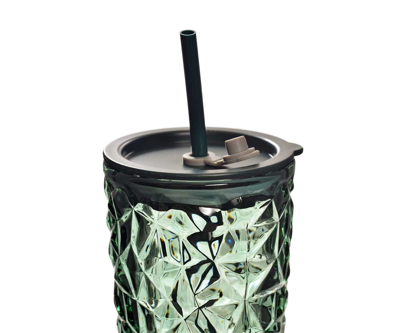 Copo com Tampa e Canudo Lucky Verde - 420 ml image number 1