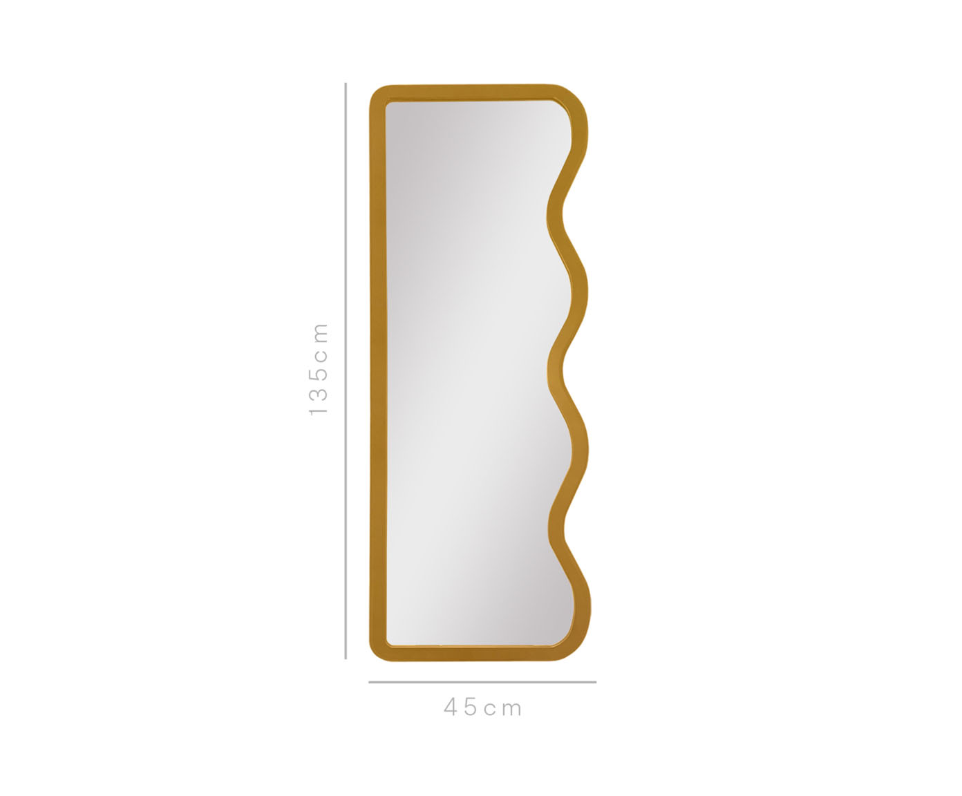 Espelho de Ch&atilde;o Wave Org&acirc;nico Dourado image number 3