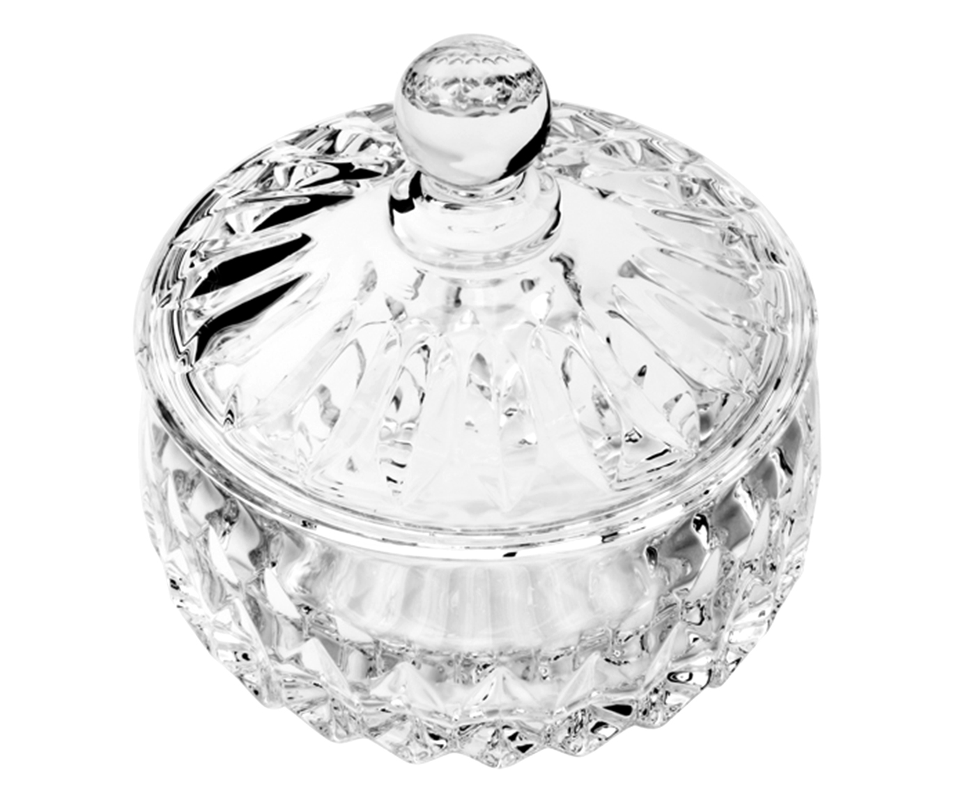 Pote Decorativo em Cristal Louise Transparente image number 1