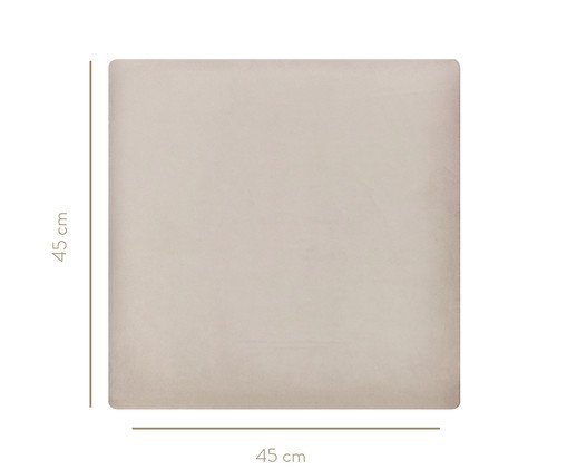 Cabeceira Modular em Veludo Duni Square - Off White image number 3