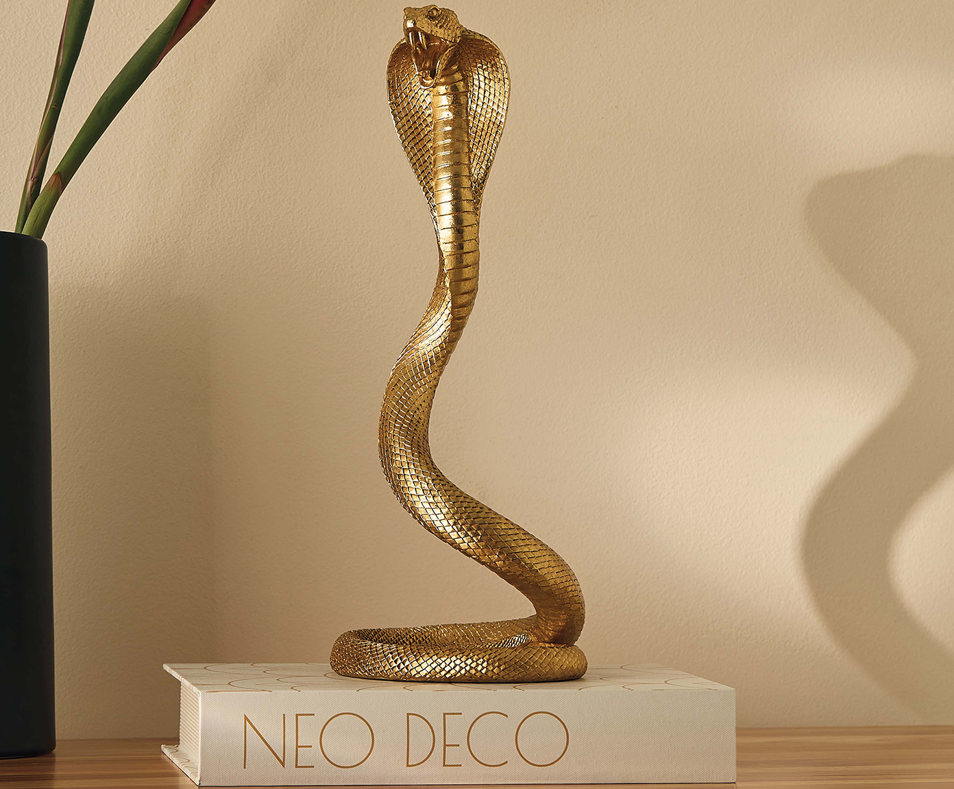Escultura Serpente - Dourado image number 1