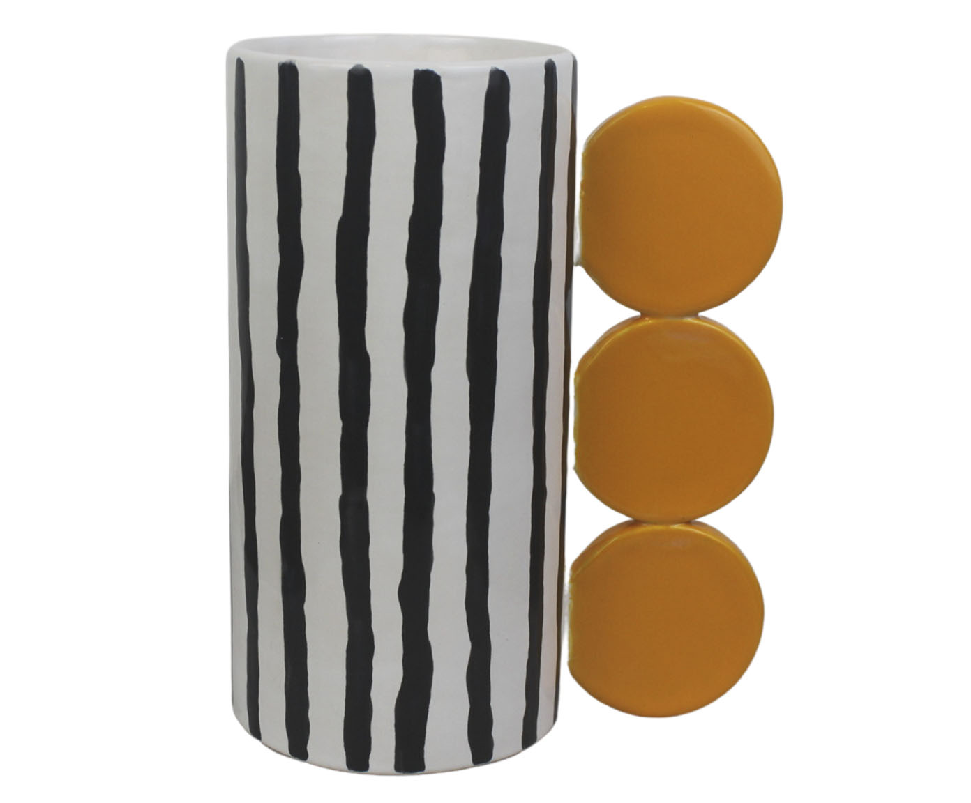 Vaso Ashia Preto e Branco image number 0