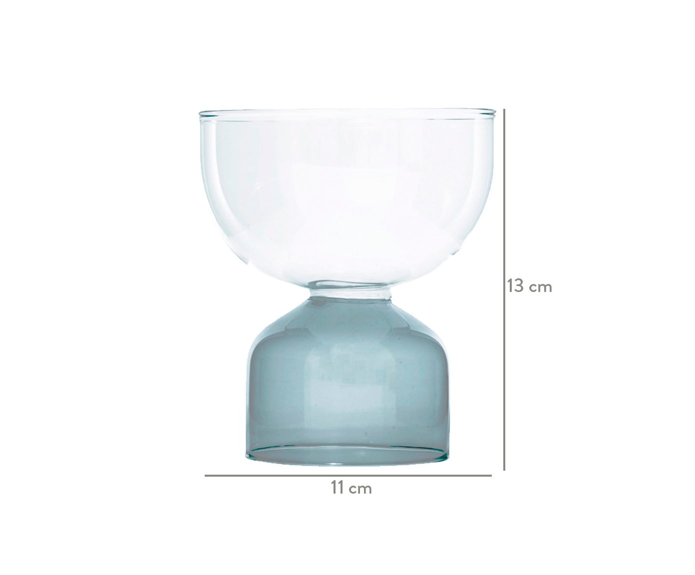 Vaso em Vidro Tony - Fum&ecirc; image number 2