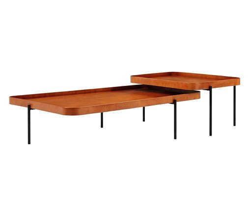 Mesa De Centro Living Castanho image number 2