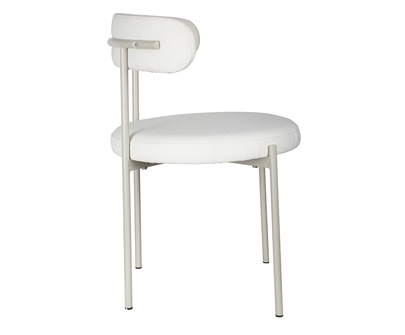 Cadeira Serena Boucle Off White Base Areia image number 3