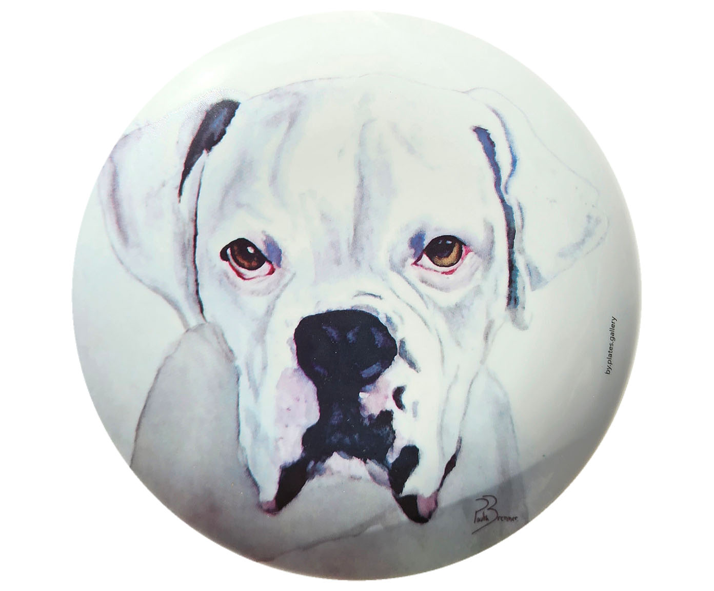 Prato de Porcelana Boxer Tobias Paula Brenner - image 0