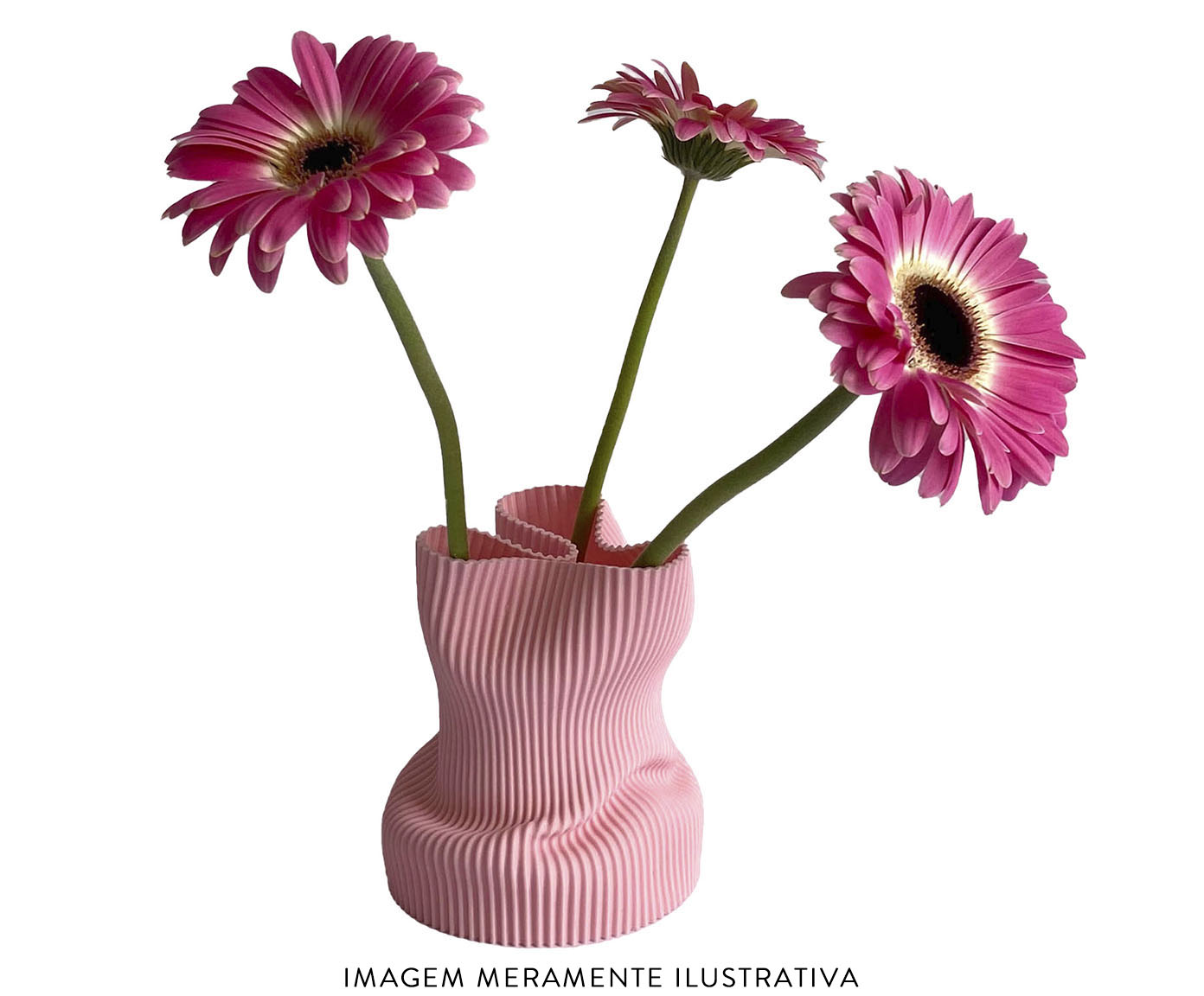Vaso Amassadinho Pequeno Rosa image number 1