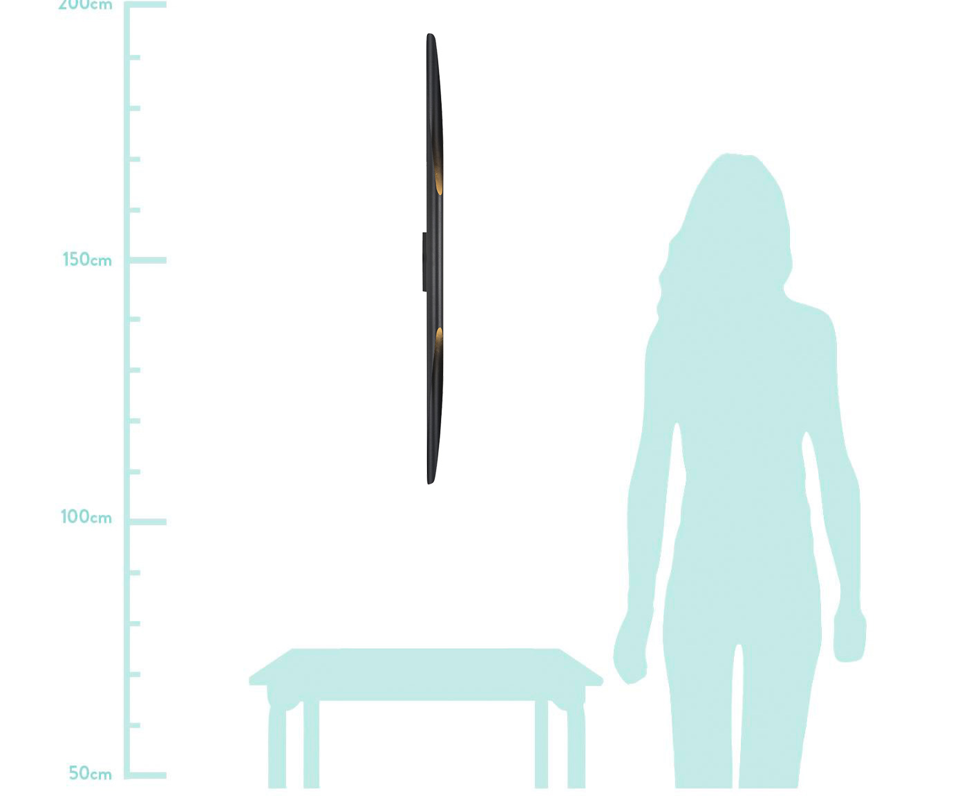 Arandela Lewis Preto ll - Bivolt image number 2
