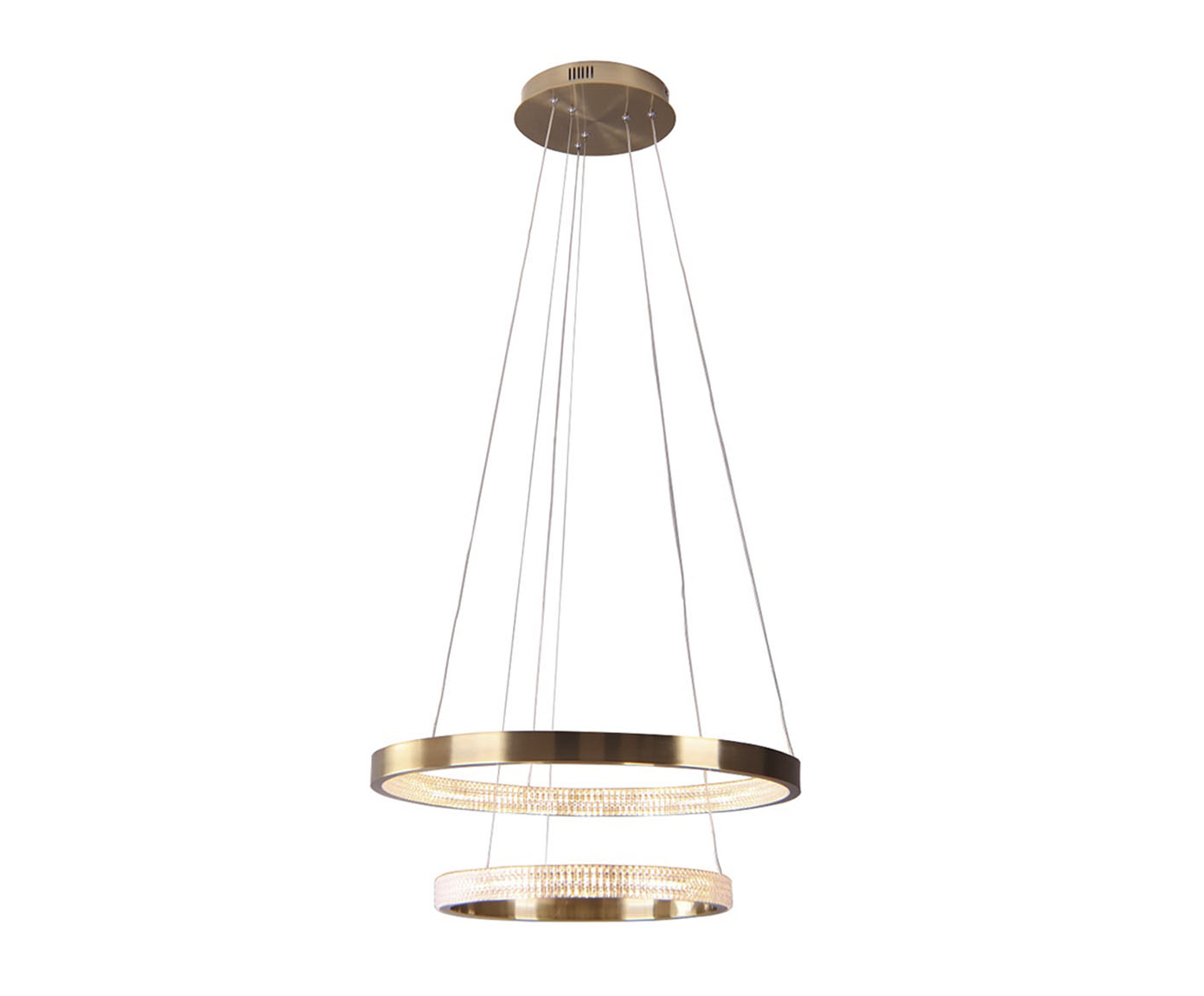 Pendente Oca Dourado e Transparente Bivolt image number 0