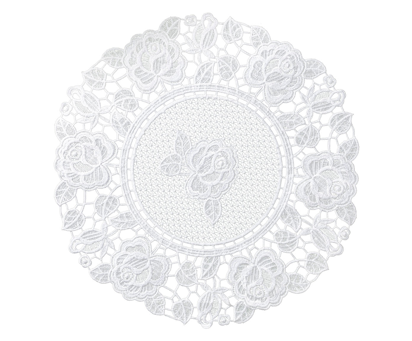 Lugar Americano Floral Branco - image 0