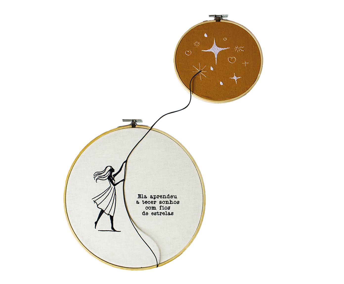 Jogo de Bordado Decorativo "Tecer com Fios de Estrelas" image number 0