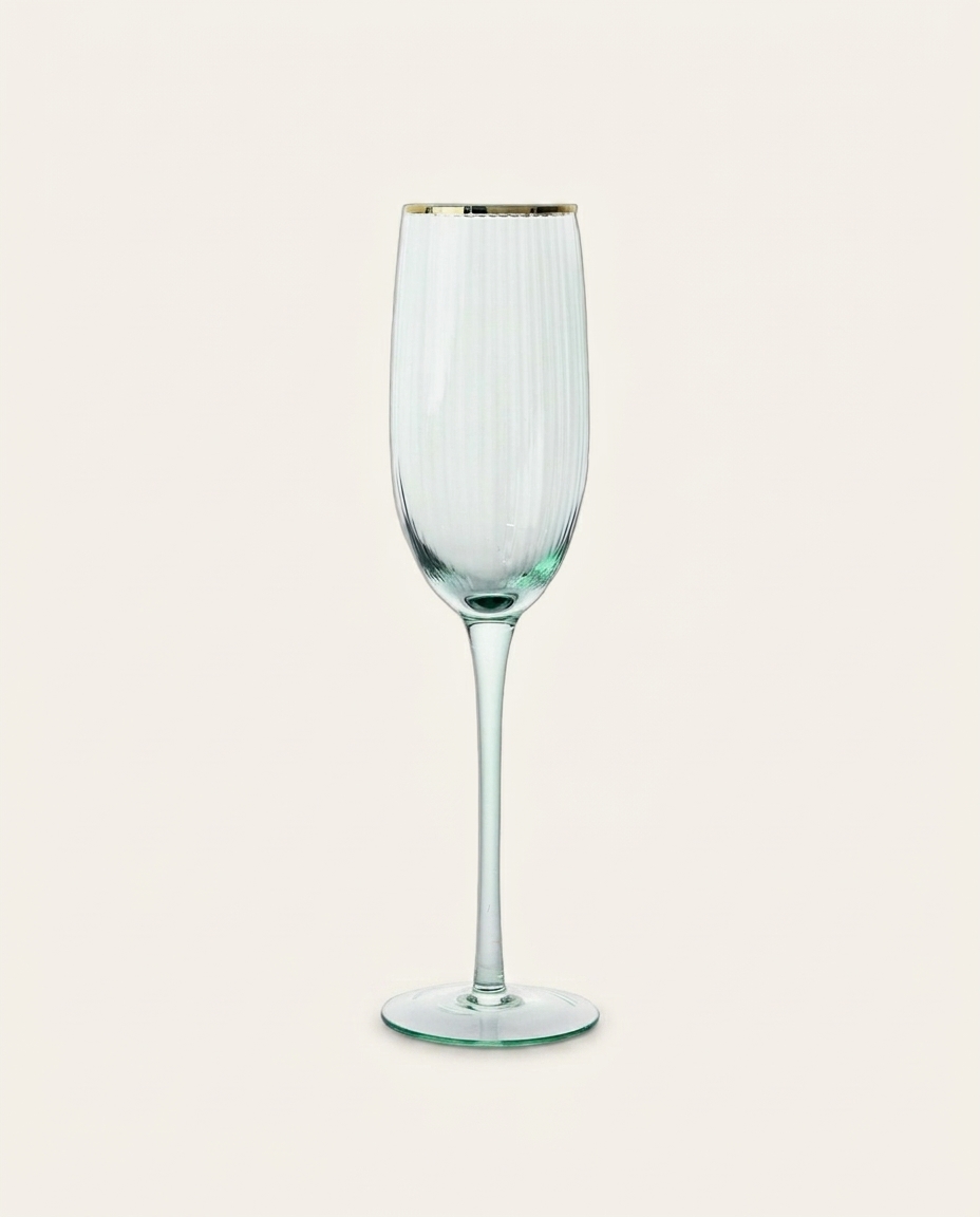 Ta&ccedil;a para Champanhe Fleur de Lys Verde - image 0