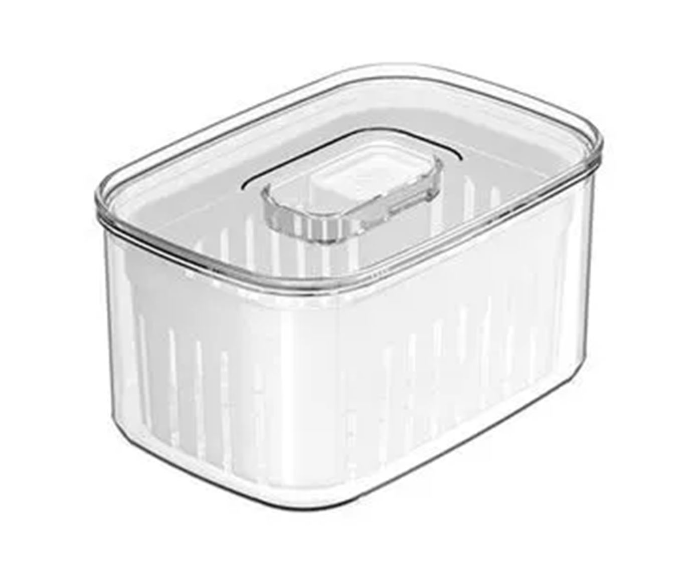 Organizador Clear Fresh com Cesto Natural - image 0