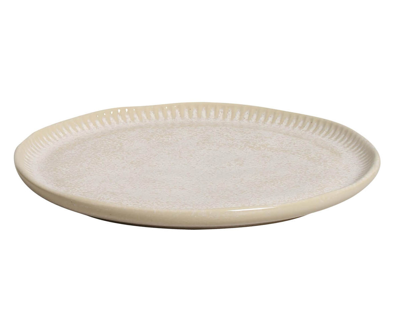 Jogo de Pratos para Sobremesa Linhas Latte Cru - image 1