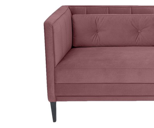 Sof&aacute; Day Bed Bergamo em Veludo - Rosa Ch&aacute; image number 2