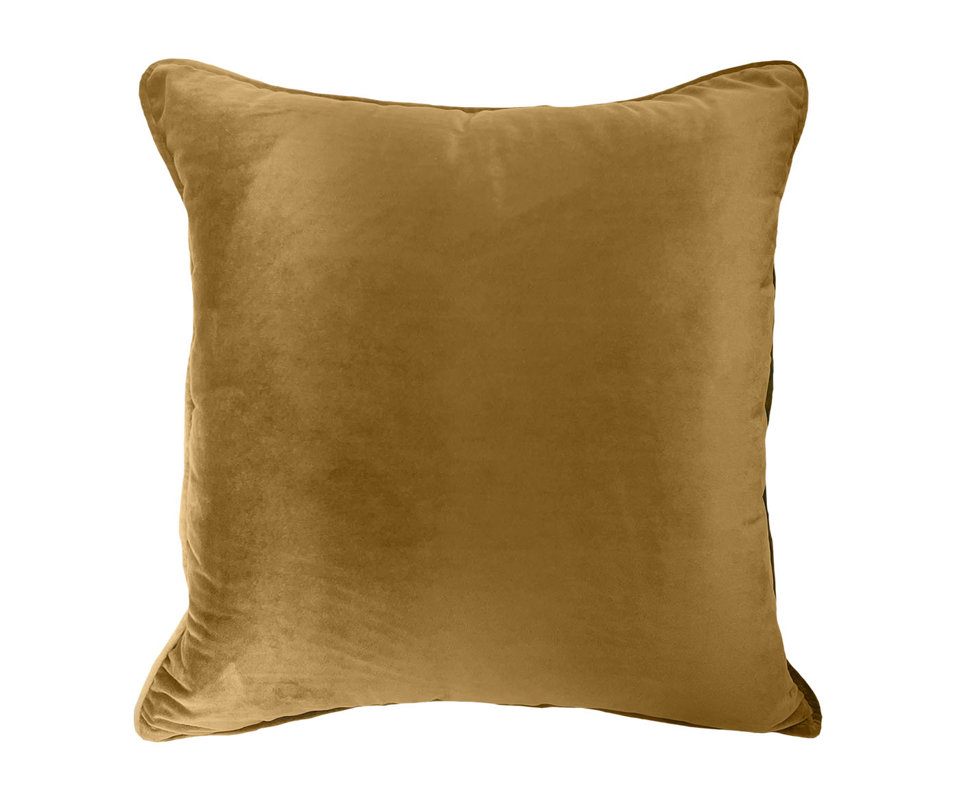 Almofada em Veludo Soft Liso Dourado - image 0