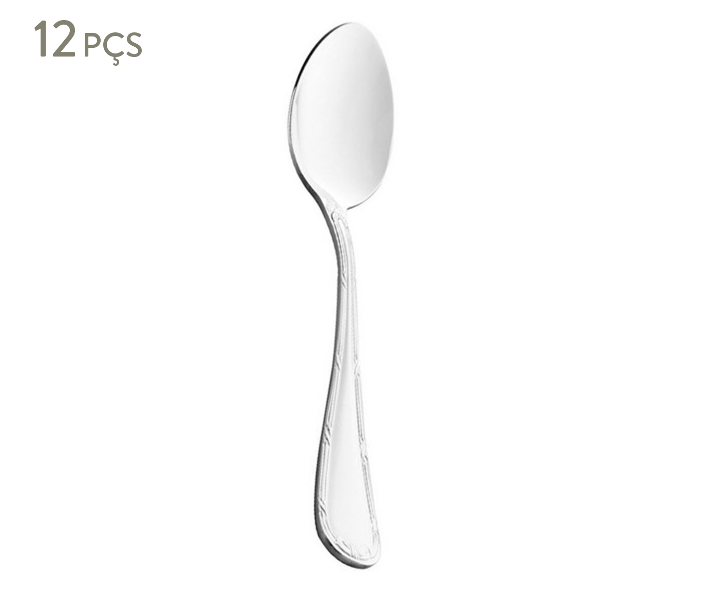 Jogo de Colheres para Sobremesa em Inox Crois&eacute; image number 0