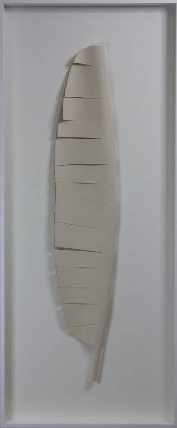 Quadro com Vidro Leaves II - 51x121cm image number 0