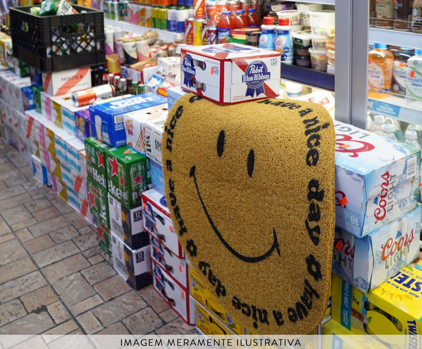 Capacho Smile Dourado image number 1