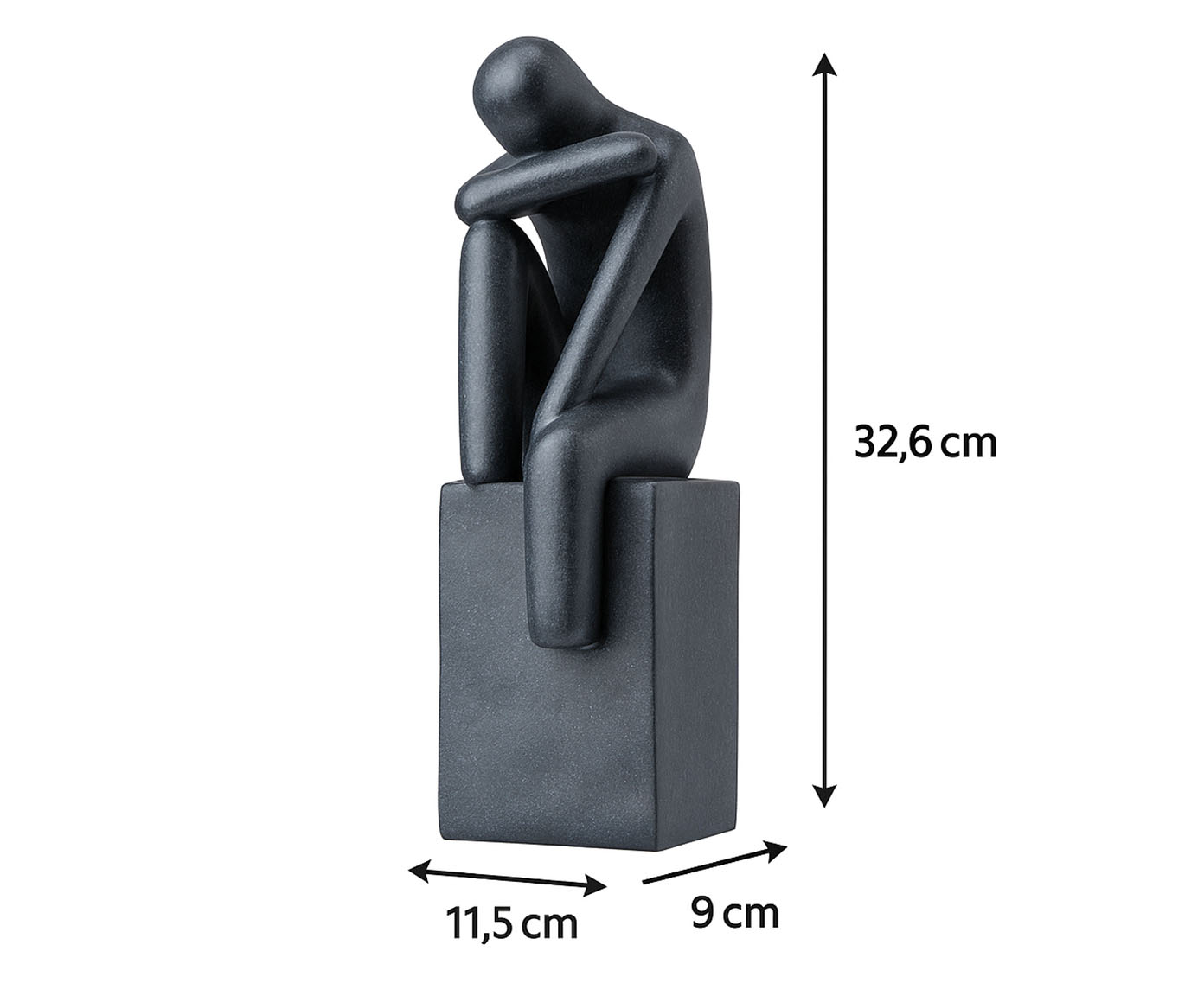 Escultura Solid&atilde;o Preto image number 5
