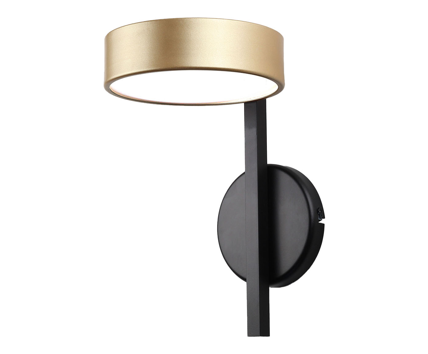 Arandela de Led 8W Carissa Preto e Dourado - Bivolt image number 0