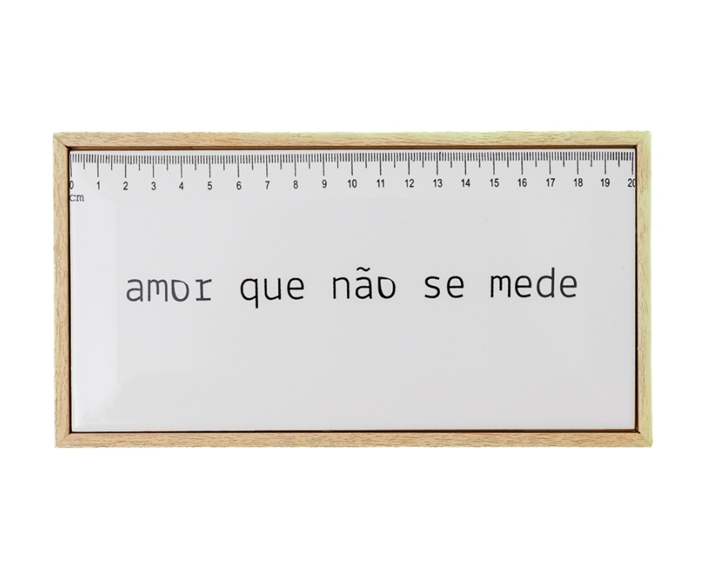 Azulejo Decorativo com Moldura "Amor que n&atilde;o se mede" image number 0