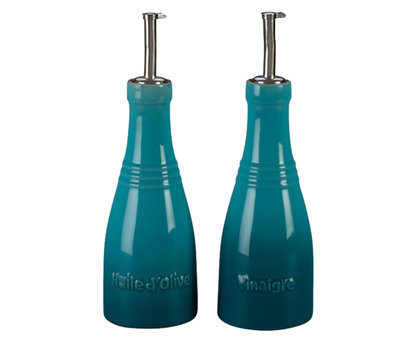 Jogo de Azeiteiro e Vinagreiro Azul Caribe - 240ml image number 0