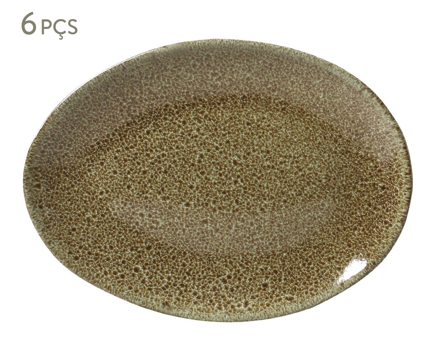Jogo de Pratos para Sobremesa Org&acirc;nico Croco image number 0