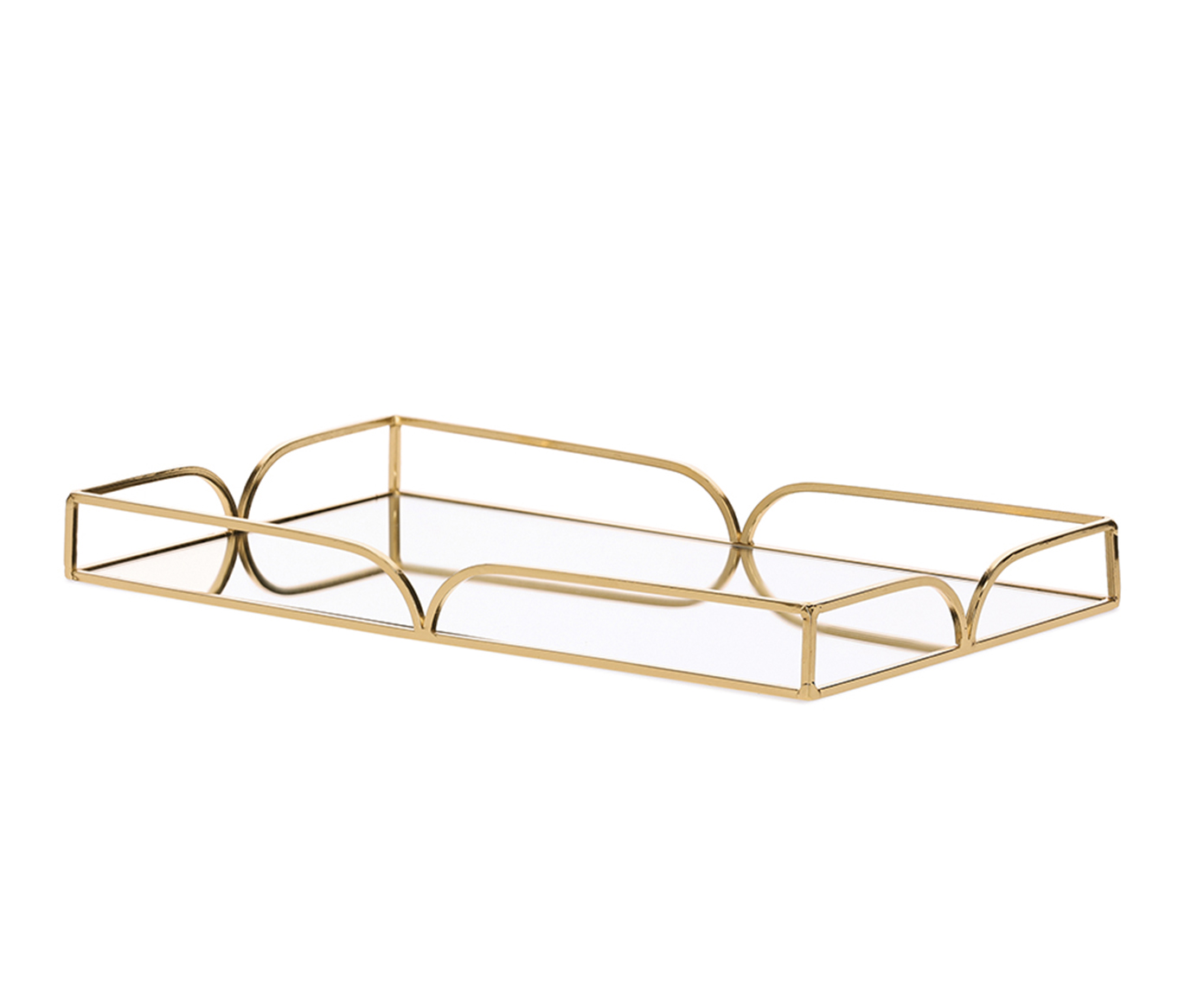 Jogo de Bandejas Decorativa Rivela Dourado - image 1