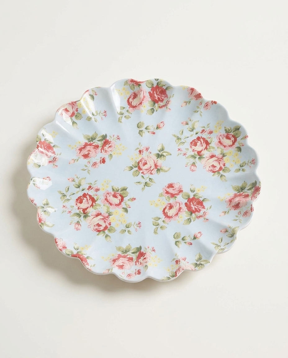 Suplat Relevado Azul com Rosas Vo Dulce - image 1